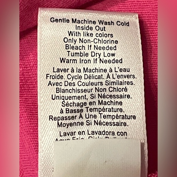 New Anthropologie Nation LTD Loren Tee Pink Long Puffy Sleeve Shirt Boho XL - Picture 8 of 8